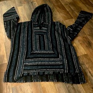 Baja hoodie Dark blue denim blue and white super cute and comfy